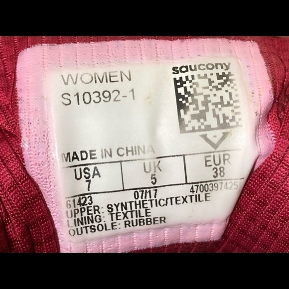 Saucony Women's Excursion TR 11 Grey Red Trail/Running Sneaker Shoes Size 7 - Picture 11 of 11